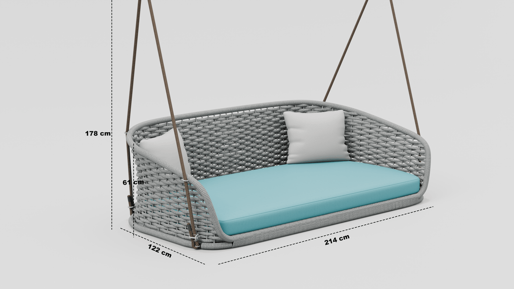 Milan Double Seater Outdoor Swing Set