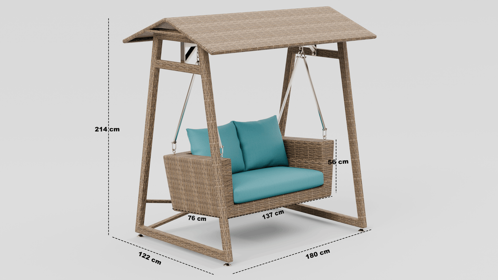Aura Double Seater Outdoor Swing Set