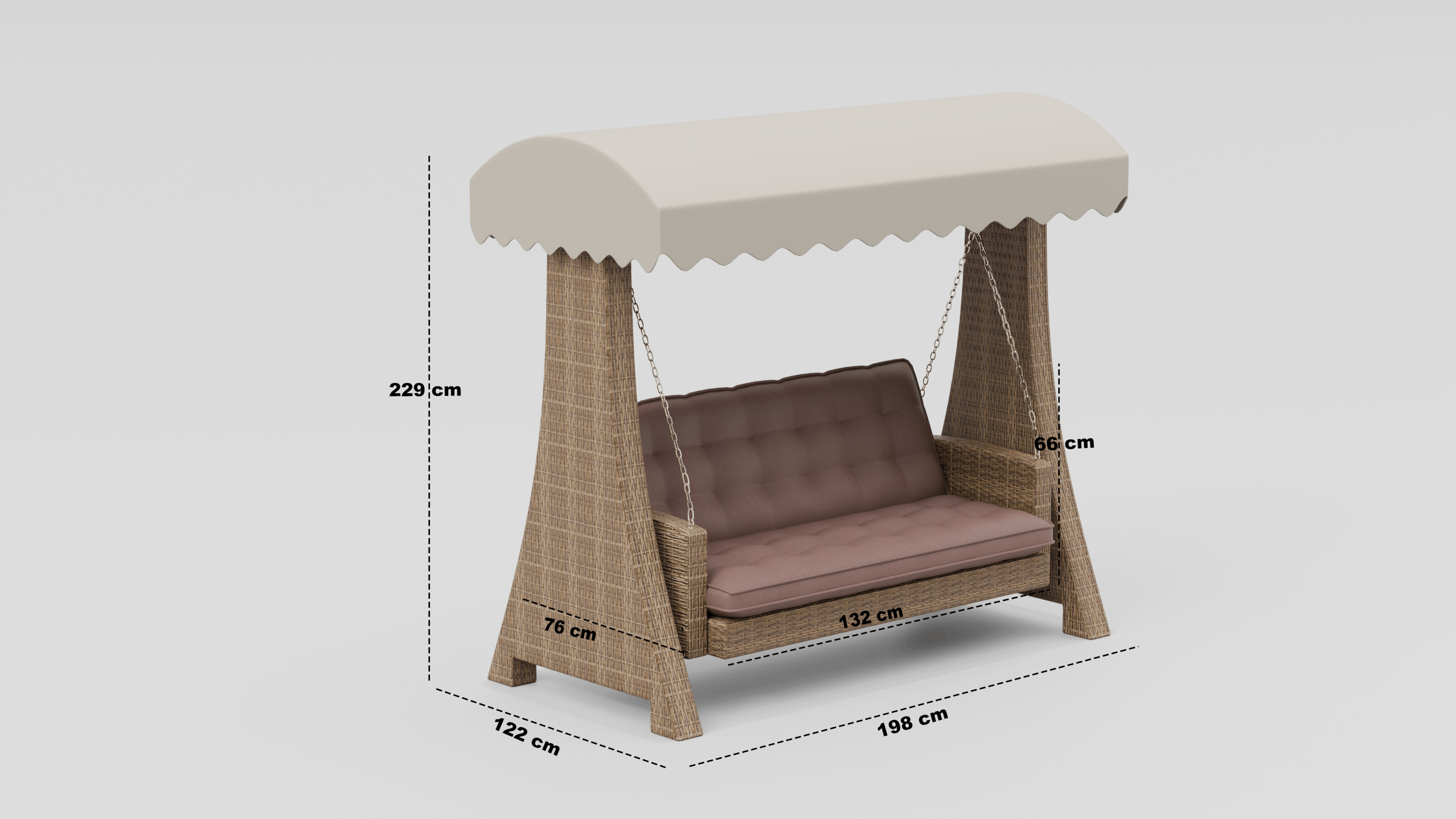 Nia Outdoor Swing Set