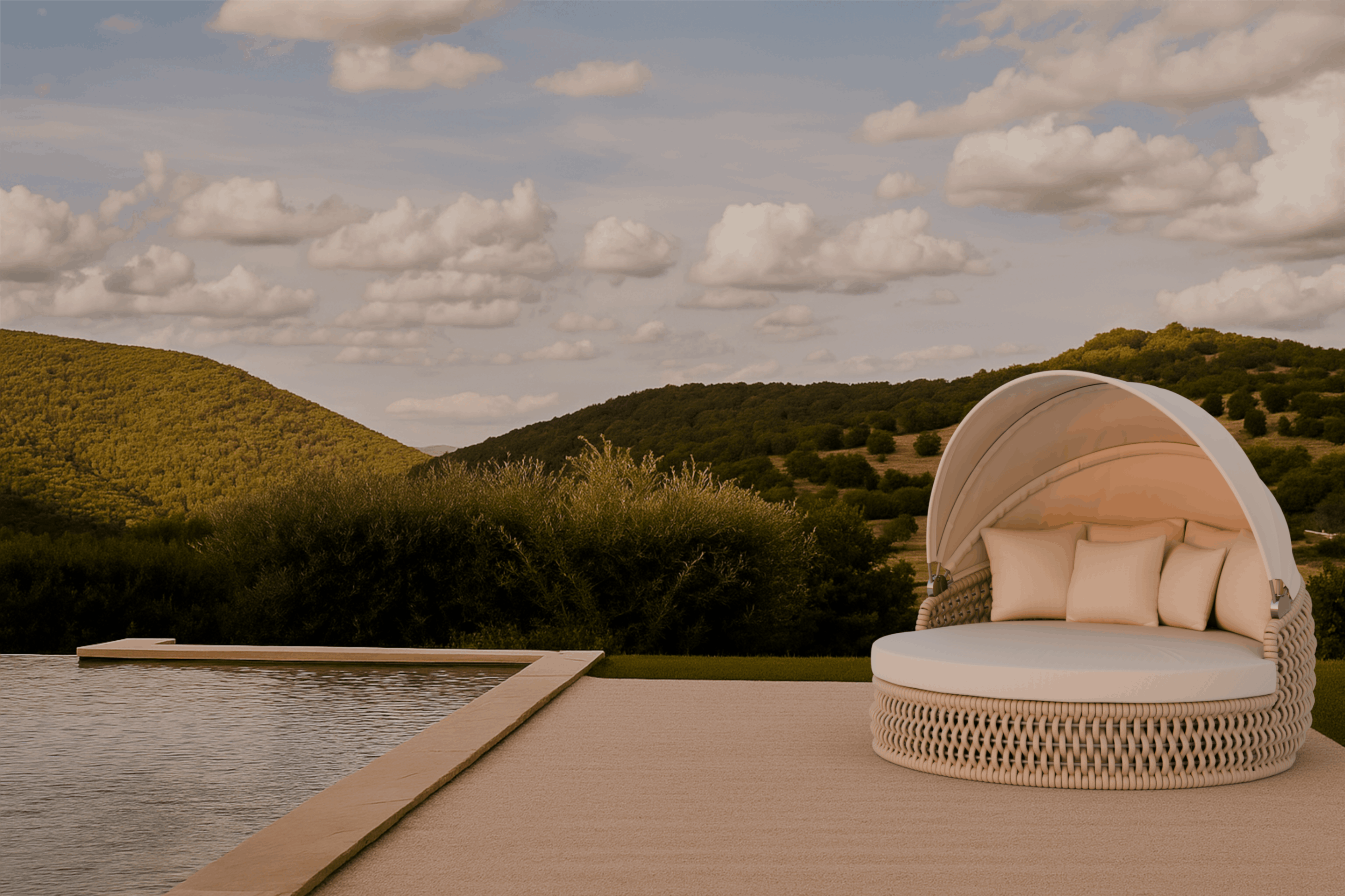 Cyrilo Outdoor Sunbed