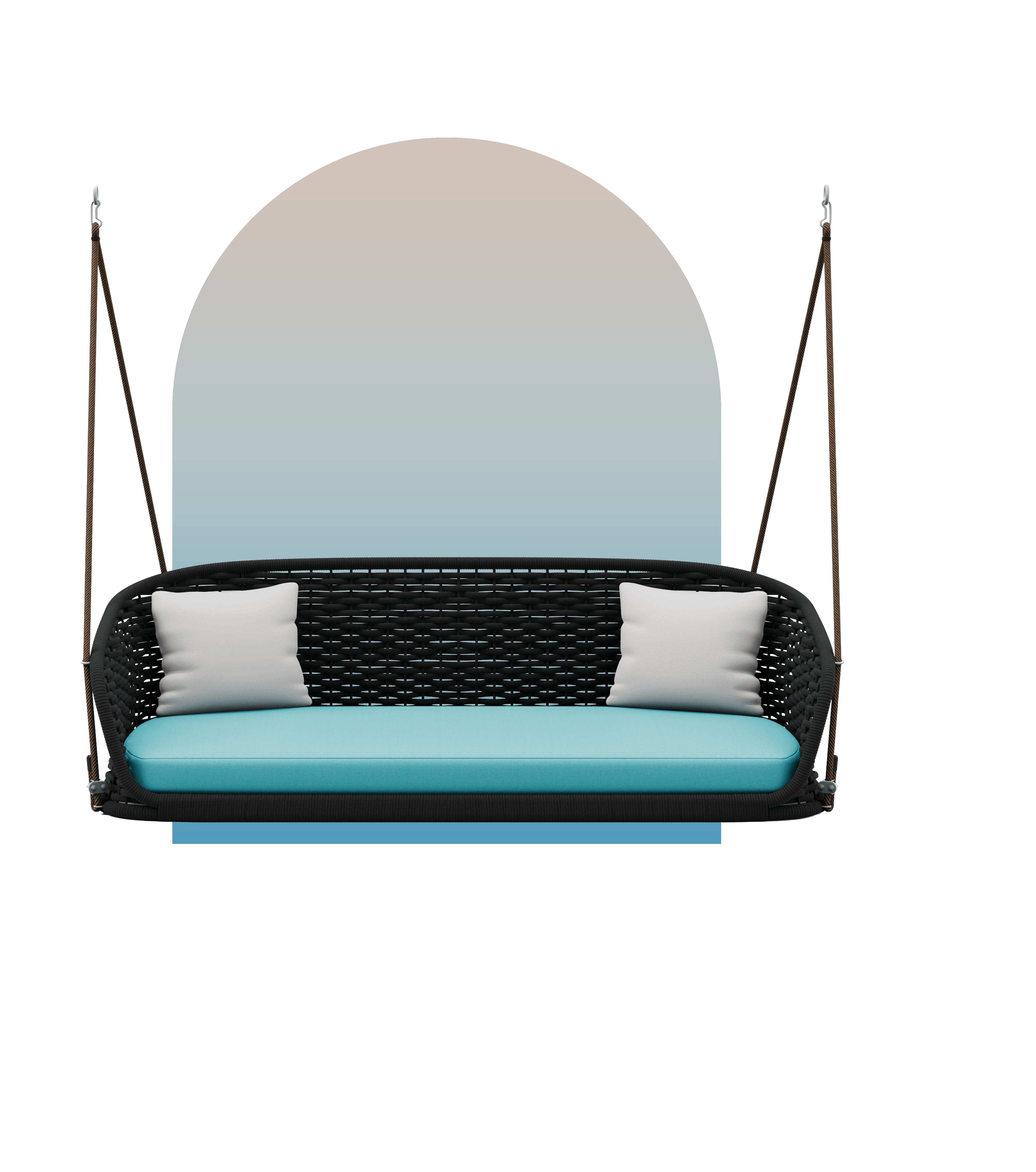 Milan Double Seater Outdoor Swing Set