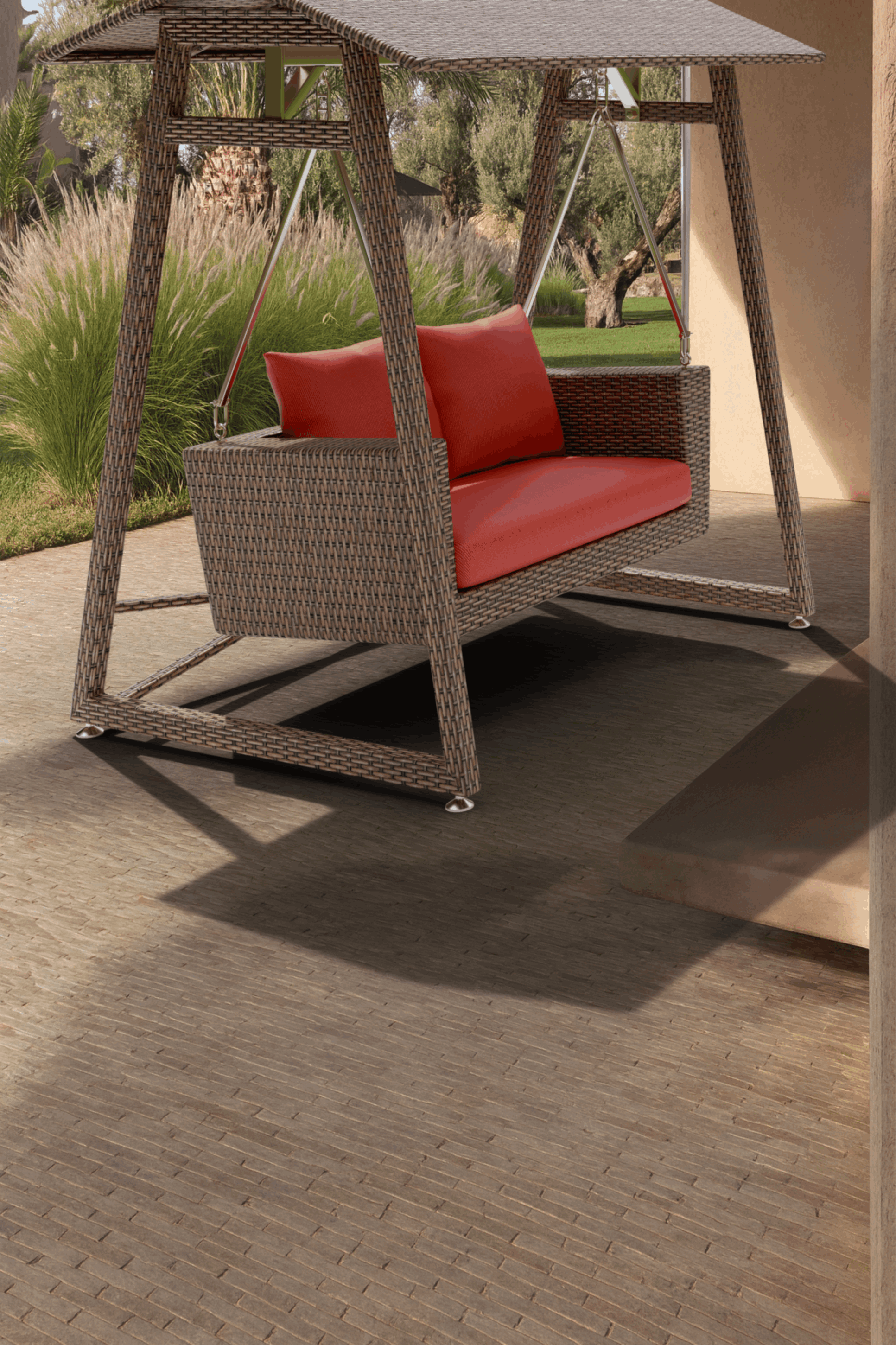 Aura Double Seater Outdoor Swing Set